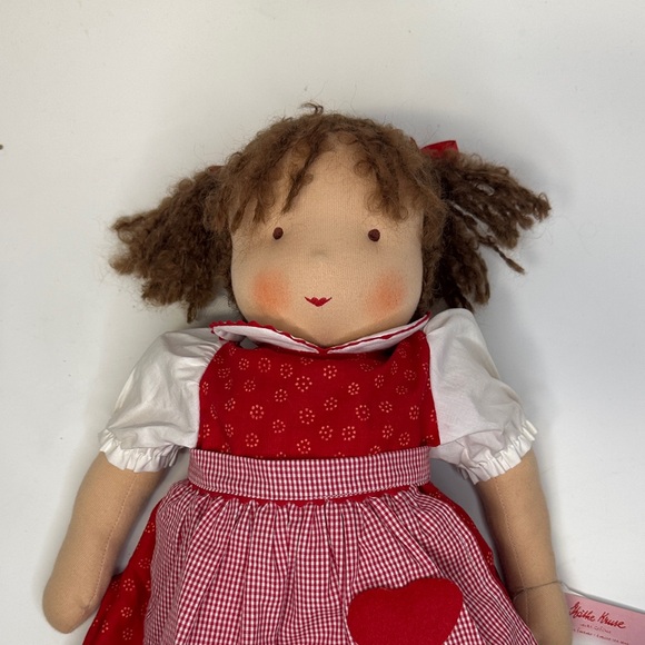 NWT Vintage Käthe Kruse Baby It’s Me Waldorf Doll Valentine Dress - Picture 4 of 6